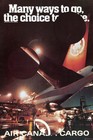 Air Canada Cargo Vintage 1980 Airline Travel Poster Wall Art Print Retro
