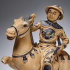 Vtg Chinese Tang Dynasty Style Warrior On Horse Large Figure State 18 75 h