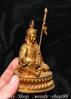 5 5 old Tibet Buddhism Bronze Gilt Padmasambhava Buddharinpoche Buddha Statue