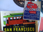 22 Vintage Luggage Labels Empherma Lot  Hotels  Airline  Railway  Cruise