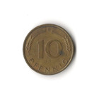 1973 Germany - 10 Pfennig - 496 - Brass Clad Steel - 4g