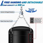 4ft Pu Punching Bag Set With 12oz Gloves - Mma  Karate  Kickboxing Training -   