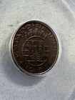 1961 India-portuguese 10 Centavos Bronze Coin Graded Ms 64 Bn By Anacs