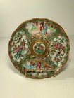 Antique 1800 Famille Rose Medallion 5 5 Inch Underplate
