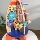 Disney Pixar Toy Story Wooden Rocket Activity Toy With Beads   Gears