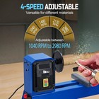 Benchtop Wood Lathe Wood Lathe Machine 4 Variable Speeds 1040-2980 Rpm Us