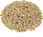 Gold Ceramic Mosaic Tiles For Crafts Bulk  12mm Square Small Ceramic Tiles
