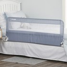 Extra Long Hideaway Metal Bedrail  Gray Baby toddler Safety Bed Rail