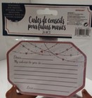 Wedding Advice Cards For Bride Groom Guest Book Newlyweds Couple 24 Cards