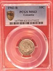 1942-b Colombia 10 Centavos - Pcgs Ms63 - Brilliant Uncirculated Silver    3 10 