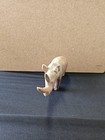Vintage Rhinoceros Solid Hand Carved Wooden Figurine Sculpture