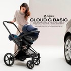 Cybex Cloud G Comfort Extend Infant Car Seat With Anti-rebound Base   Moon Black