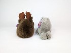 Vintage 1994 Puffkins 6    Toy Plush Animal With Tag Set Of 2 Walrus   Moose -new 