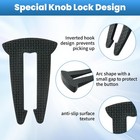 Lwuzkdo 5-pack Gas Stove Knob Locks For Child Safety  Durable Design Knob Sa   