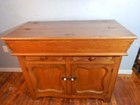 Antique Dry Sink Cabinet Dovetailed Sink W Folding Cover 1800 s