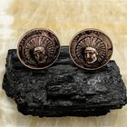 New Sterling Silver Cufflinks W 3d Indian Head Punched In Vintage Wheat Penny
