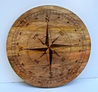 24  Maritime Vintage Style  Wooden Compass Wall Art  Nautical Rustic  Home Decor