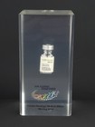 Acrylic Lucite Encased Keytruda Advertising Paperweight Collectible Display Only