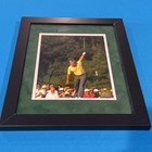 Jack Nicklaus Signed Custom Framed Masters Green Suede  Beautiful      Coa