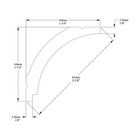 Orac Decor Cx109 Polystyrene Crown Moulding Primed White - Size Options