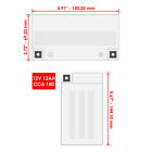 Agm Battery For Yamaha Xvs1100a V-star 1100 Classic 2000-2009