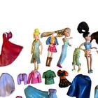 Mattel Polly Pocket Doll Lot Kids Small Multicolor Clothes Accessories Figures