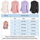 Womens Plain Long Sleeve V-neck Pullover Blouse Ladies Casual Loose T-shirt Tops