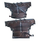 Medieval Leather Leg Armor Set Tassets Cuisses   Greaves Larp Cosplay Reenactmen