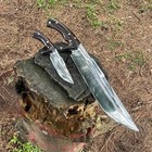 Custom Handmade Carbon Steel Blade Survival Machete Knife  Hunting Knife Camping