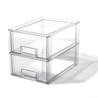    Stackable Storage Drawers  Large - 2 Pack  Clear   The Crate 2-pack Large