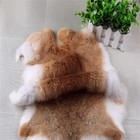 5pcs Natural Rabbit Skin Pelt Fur Hides Tanned Leather Craft Skin Bunny Soft Diy