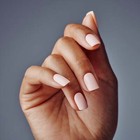 Kiss Salon Color  Press On Nails  Landslide  Beige  Short Square  28 Count