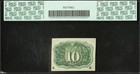 Pcgs 63  Fr  1245 Fractional 1863 Union Currency 10c Civil War Second Issue Note