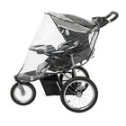 Rain Weather Shield For Jogging Stroller Clear Stroller Cover  With Storage Pock