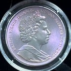 E 2015 British Virgin Islands Titanium  5 Coin Pink Flamingo Gem Bu In Ogp