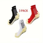 3 Pair Sport Socks Anti Slip W  Grip Soccer Men Football Basketball Sock Premium