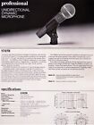 Vintage 1980 s Shure Sm58 Cardioid Dynamic Microphone W Mic Clip Usa Sm57   1