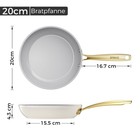 Sanho Ceramic Nonstick Frying Pan  8 Inch Frying Pans Skillet  Non Stick Egg    