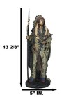 Native American Indian Warrior Chief With Battle Headdress Statue Heritage Decor