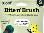 Woof Bite N  Brush Small Treat Holder Toothbrush Tough Non Toxic For Dogs 7 