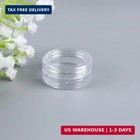 25 Pcs 3 Gram Small Empty Sample Containers With Lids Clear Makeup Sample Pot Ja
