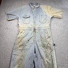 1960s Big Ben Wrangler Denim Coveralls Mens 42 Short Farm Workwear Jumpsuit Cut
