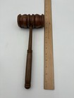 Vintage Wooden Gavel Judge Auctioneer Mallet Collectible