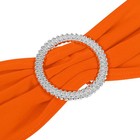 25pcs Orange Spandex Chair Sashes With Buckle Slider For Wedding Party Decora   