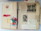 Vintage Girls Scrapbook Get Well Valentine Birthday Cards Newspaper Clippings