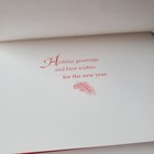 Vintage Christmas Card Glittery Sleigh Ride Home Snowy Winter Scene With House