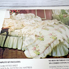 Vtg Springmaid 4 Piece Double Full Sheet Set Floral Only A Rose Lace Ruffle New