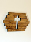 Rustic Wooden Cut Out Cross Wall Hanging Faith Christian Decor Gift New