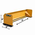 10  Xp30 Snow Pusher   Box- Cat Yellow- Free Shipping- Skid Steer Quick Attach