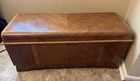 Vintage  Lane Cedar Hope Chest Art Deco Waterfall Veneer Brown 46x20x23 In 